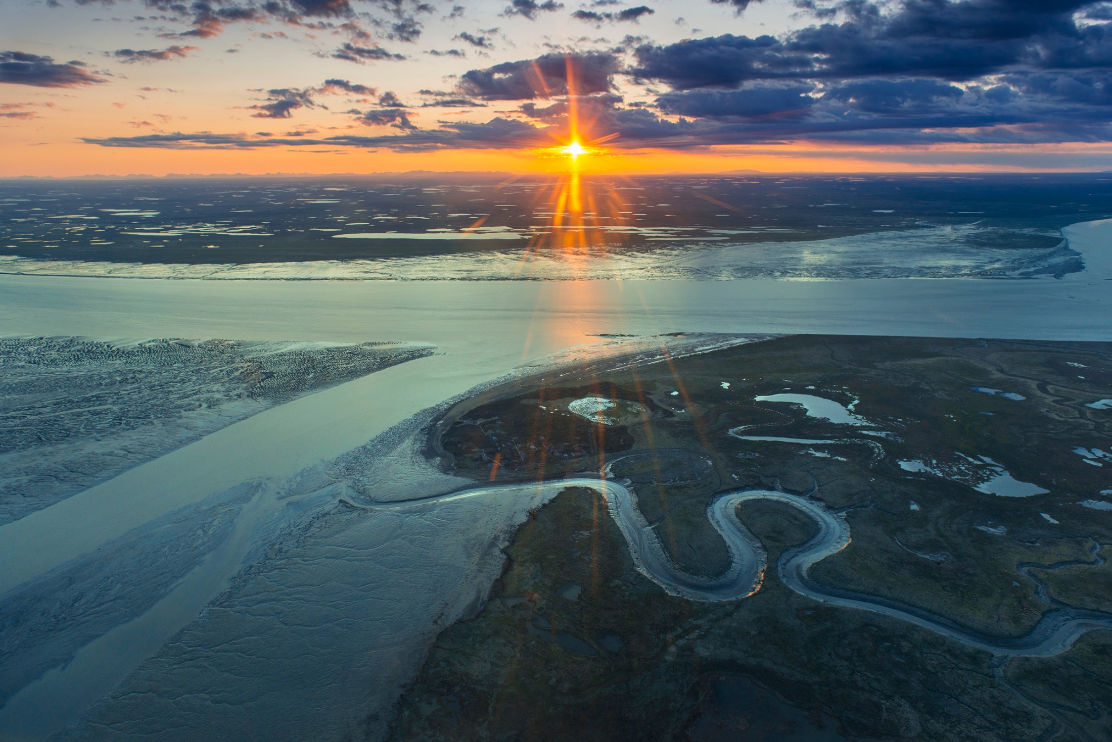 Sunrise flight over the Front Range, Colorado