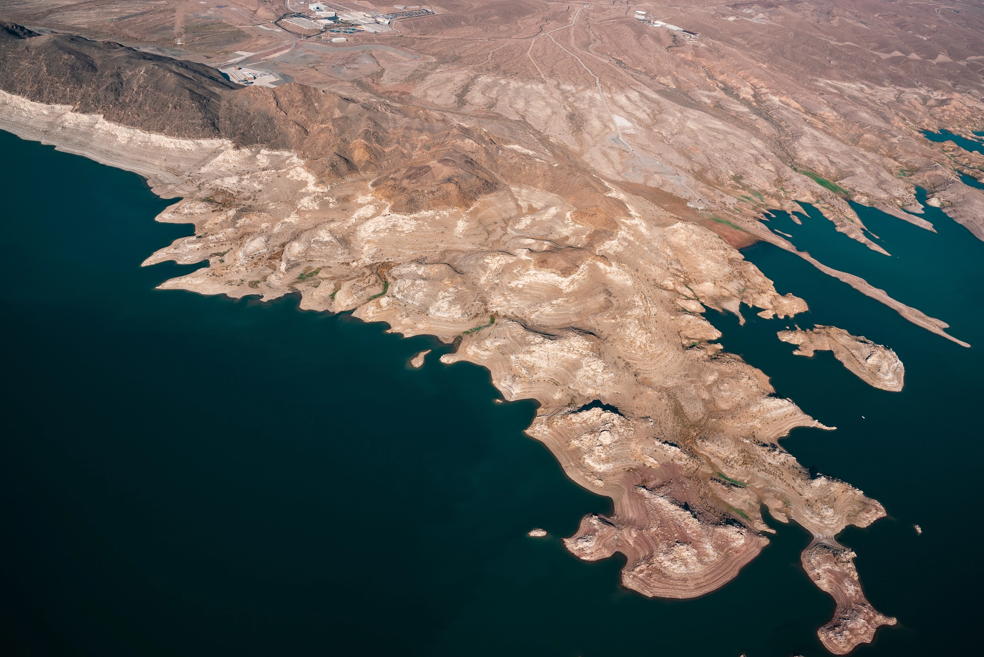 Lake Mead water levels at record lows.