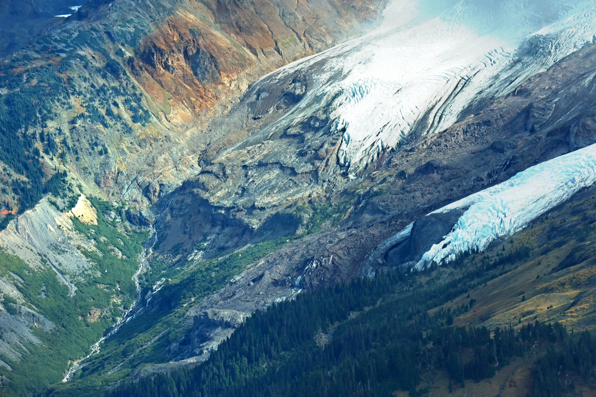 The Deming Glacier in Washington.