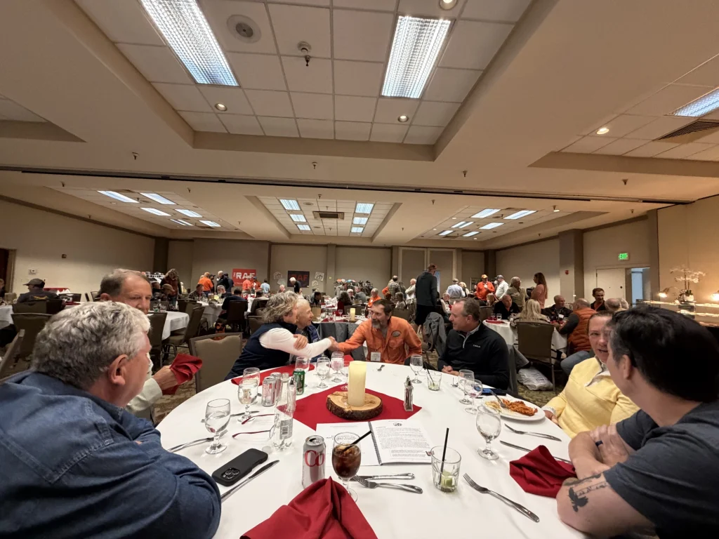 Dinner gathering at RAF event in Seattle, Washington.
